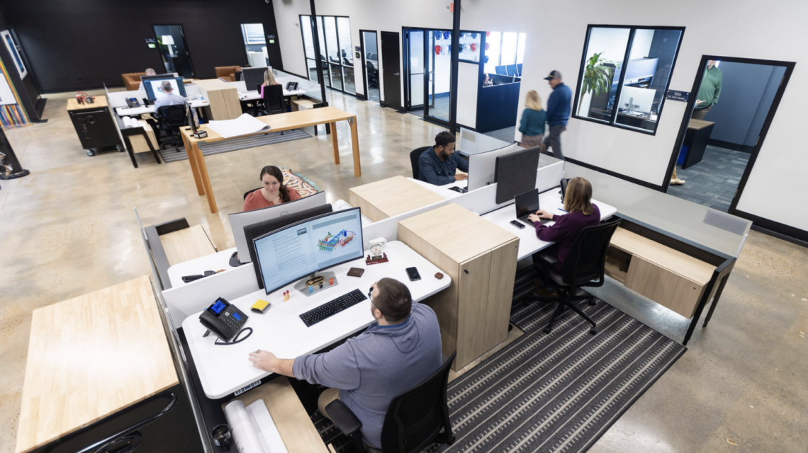 CDS office with employees working at desks